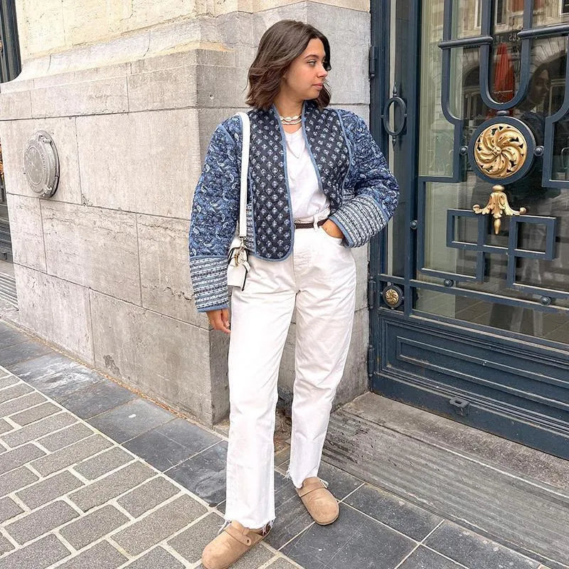 Lavinia™ -  Paisley Print Reversible Jacket